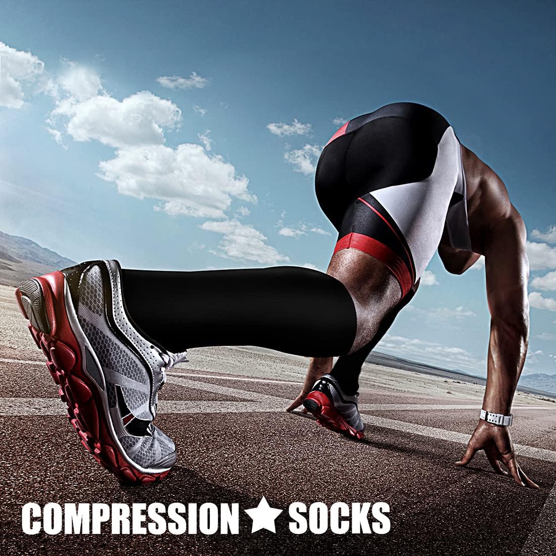 Compression Socks (3 Pairs) 15-20 Mmhg Is BEST Athletic & Medical for Men & Women, Running, Flight, Travel, Nurses,Edema