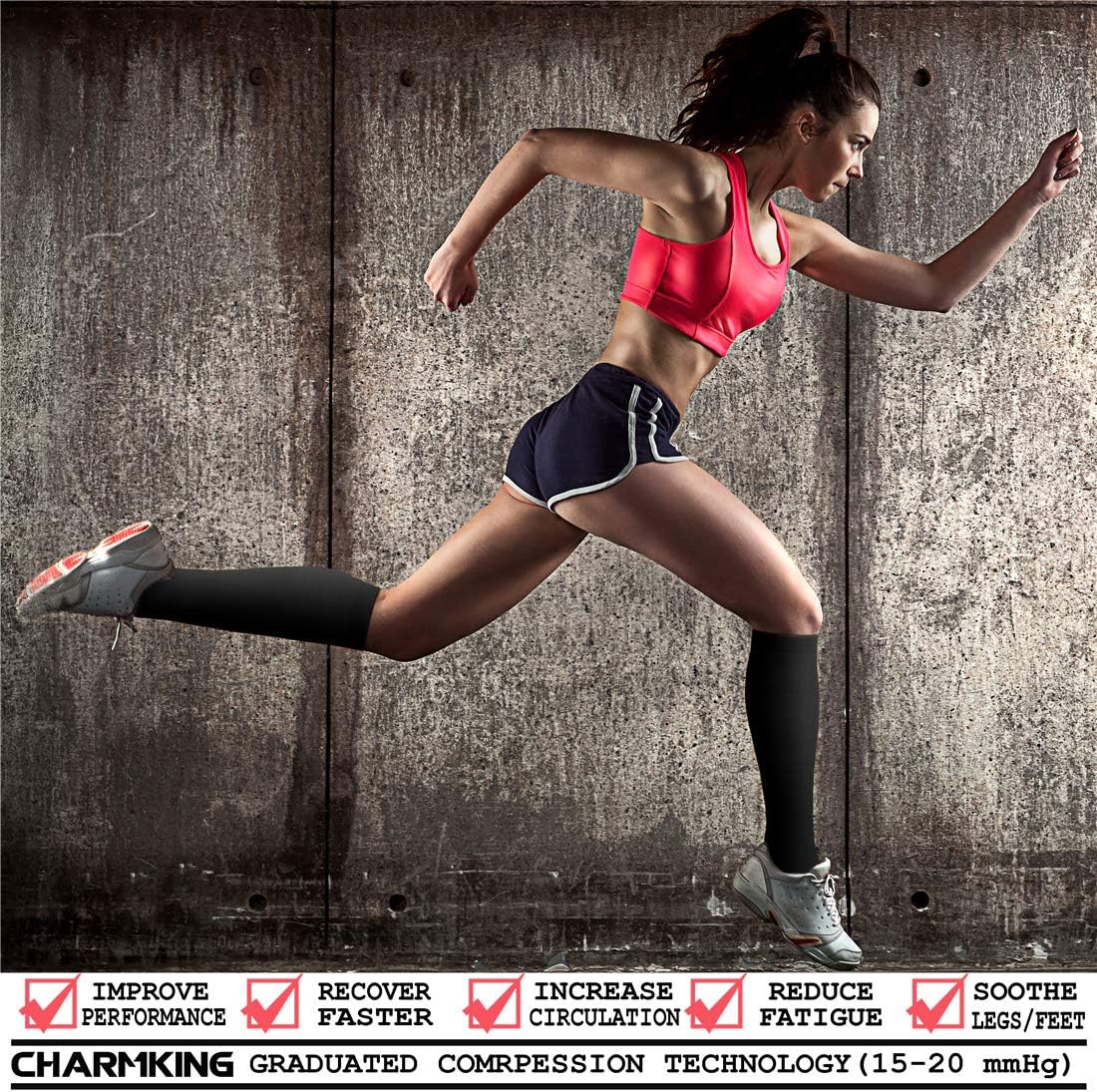 Compression Socks (3 Pairs) 15-20 Mmhg Is BEST Athletic & Medical for Men & Women, Running, Flight, Travel, Nurses,Edema